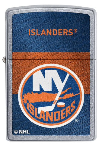 Front of NHL® New York Islanders Street Chrome™ Windproof Lighter