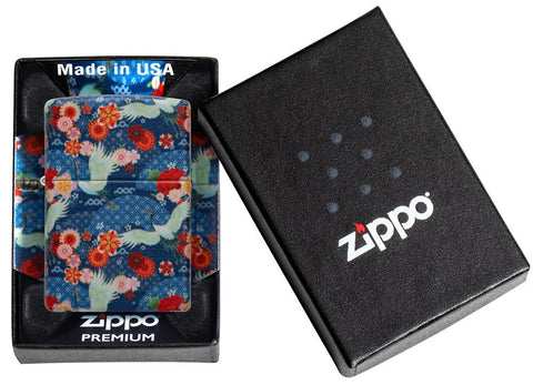 Kimono Design 540 Color Windproof Lighter in it's packaging.
