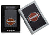 Harley-Davidson Black Matte Windproof Lighter in packaging