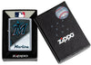 MLB® Miami Marlins™ Street Chrome™ Windproof Lighter in its packaging.