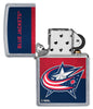 NHL® Colorado Avalanche Street Chrome™ Windproof Lighter with its lid open and unlit