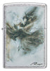 Front shot of Luis Royo Design Street Chrome™ Windproof Lighter.