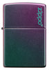 Front of Iridescent Zippo Logo windproof lighter