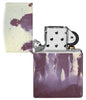 Zombie Design 540 Color Windproof Lighter with its lid open and unlit.