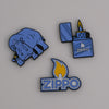 Image of all three Zippo x Pins & Aces ball markers.