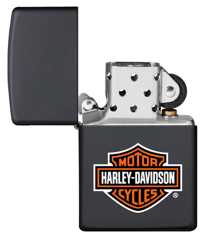 Harley-Davidson® Classic Logo Black Matte Lighter | Zippo USA