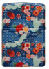 Back shot of Kimono Design 540 Color Windproof Lighter.