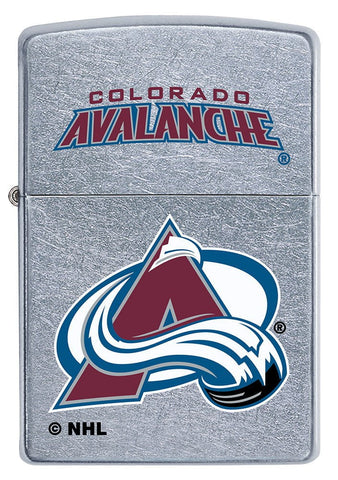 Front of NHL Colorado Avalanche Street Chrome™ Windproof Lighter