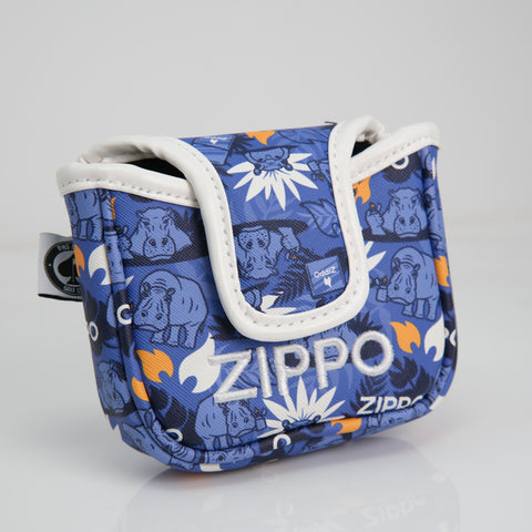 Front shot of the Zippo x Pins & Aces Putter Cover - Mallet Cover.