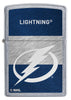 Front of NHL® Tampa Bay Lightning Street Chrome™ Windproof Lighter