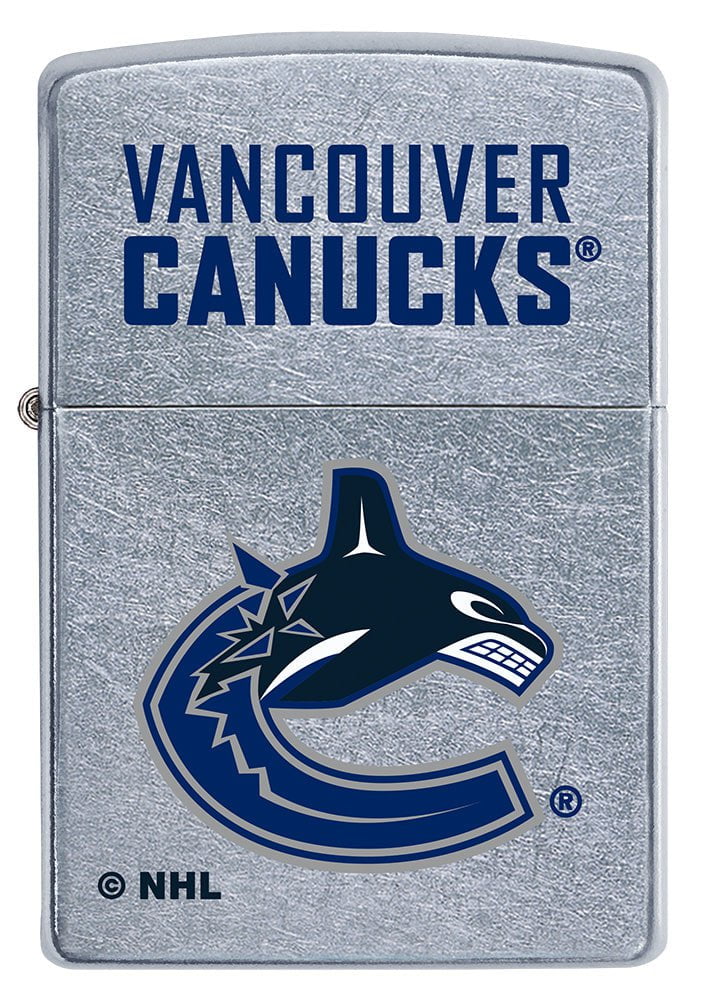 Front of NHL Vancouver Canucks Street Chrome™ Windproof Lighter