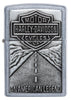 Front view of Harley-Davidson Open Road Emblem Street Chrome Windproof Lighter