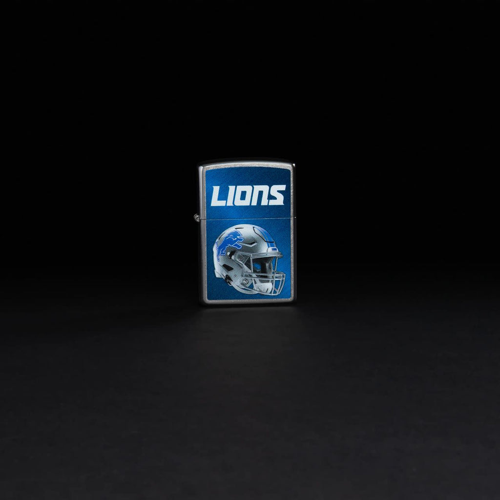 Lifestyle image of NFL Detroit Lions Helmet Street Chrome Windproof Lighter