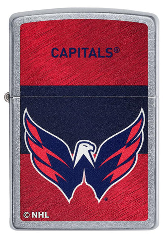 Front of NHL® Washington Capitals Street Chrome™ Windproof Lighter