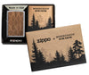 WOODCHUCK USA Walnut Leaves Two-Sided Emblem Windproof Lighter in its packaging.