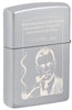 Back shot of 40th Anniversary Pipe Lighter Collectible - Insert Design standing at a 3/4 angle.