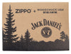Front of the Zippo Jack Daniel's Woodchuck USA Brushed Chrome Windproof Lighter packaging.