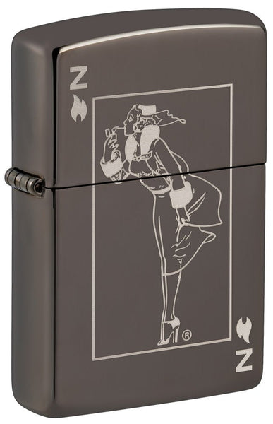Windy Design Card Black Ice® Windproof Lighter | Zippo USA