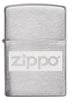Front of Brushed Chrome Zippo logo windproof lighter