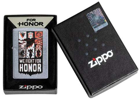 fight for honor front view in the zippo one box