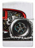 Back view of Zippo Hot Rod Design 540 Color Matte Windproof Lighter.