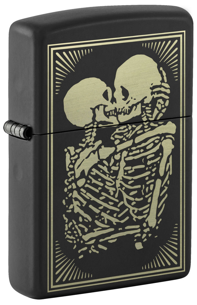 Lovers Black Matte Windproof Lighter Zippo USA