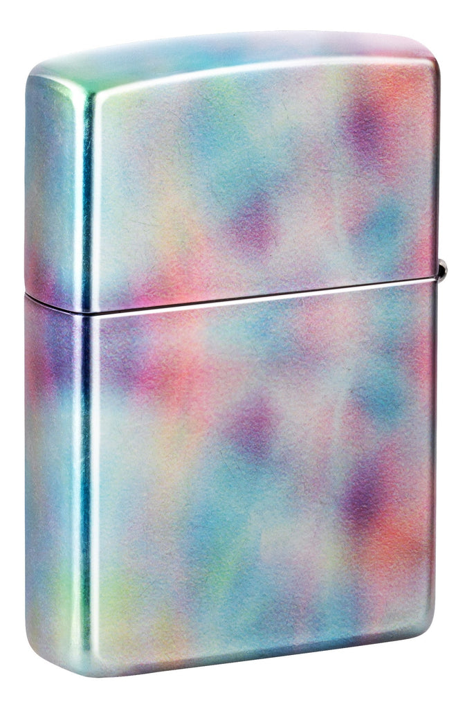Back shot of Zippo Holographic Design 540 Fusion Windproof Lighter standing at a 3/4 angle.