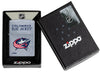 NHL Columbus Blue Jackets Street Chrome™ Windproof Lighter in its packaging