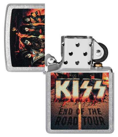 KISS Design End of the Road Tour Street Chrome™ Windproof Lighter ...