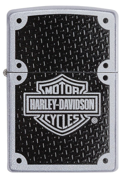 Front view of Harley-DavidsonÂ® Satin Chrome Windproof Lighter