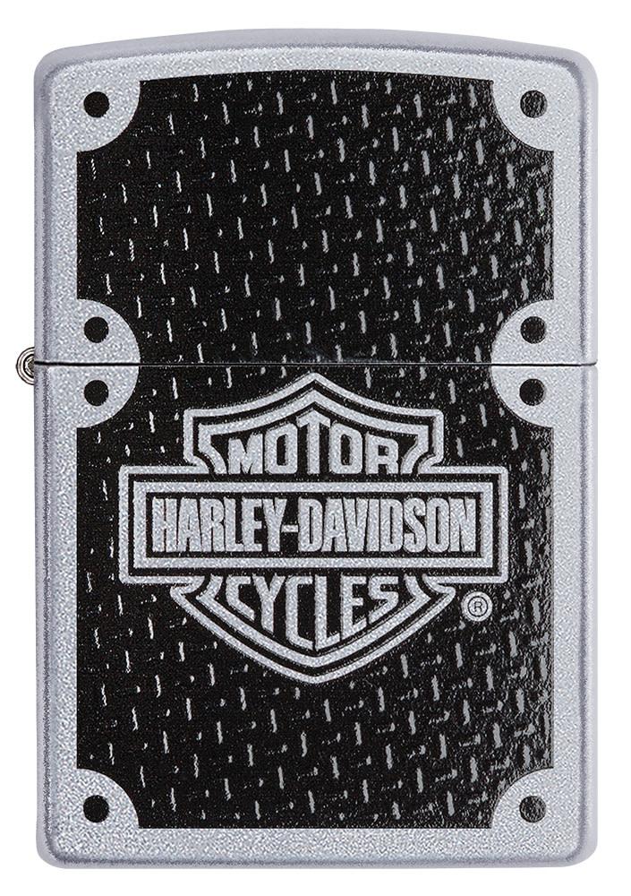 Zippo Harley Davidson Japan Limited Skull 3-sides Etching Silver Plating  HDP-36 Oil Lighter