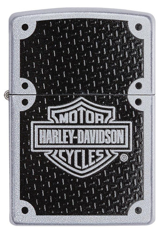 Front view of Harley-Davidson® Satin Chrome Windproof Lighter