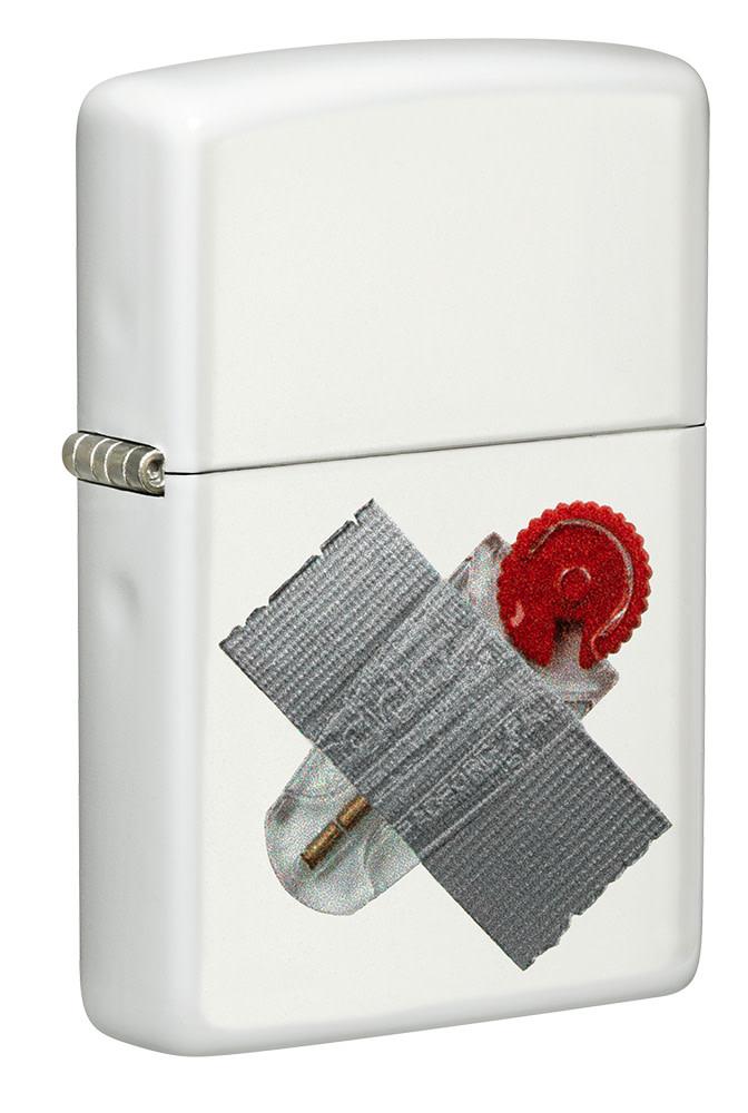 barbermaskine Skulle lys s Taped Flint Dispenser Design White Matte Windproof Lighter | Zippo USA