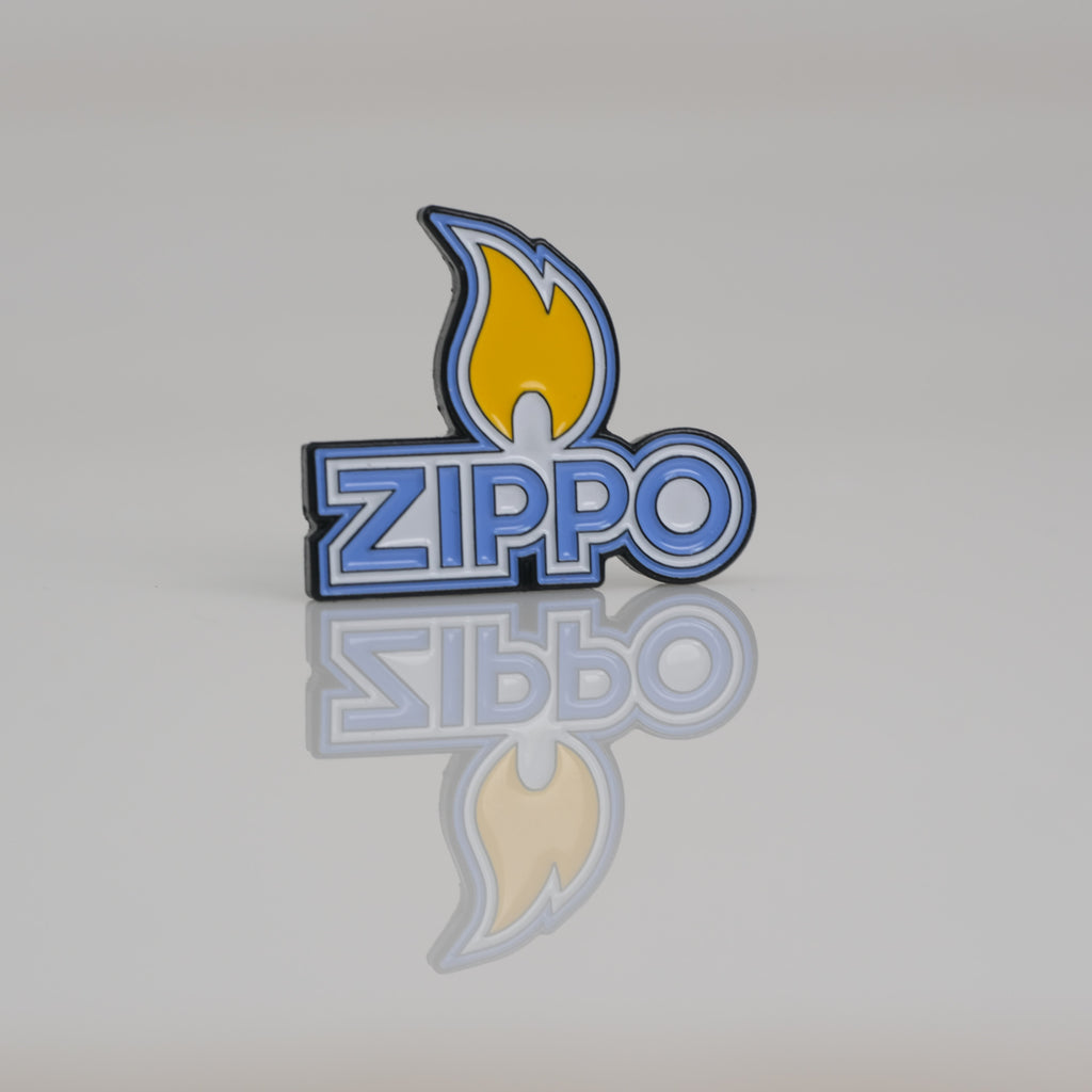 Image of the Zippo logo and flame ball marker.