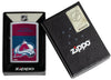 NHL® Colorado Avalanche Street Chrome™ Windproof Lighter in its packaging