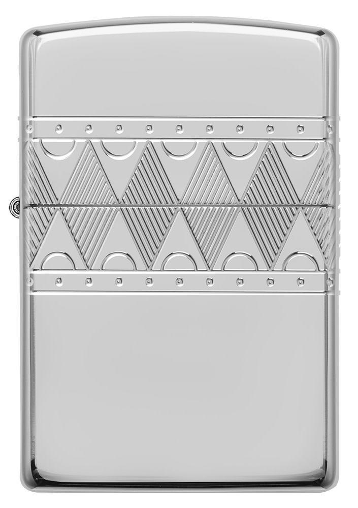 Armor® Sterling Silver Diamond Pattern Design Windproof Lighter 