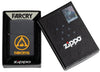 Far Cry® 6 Logo Black Matte Windproof Lighter in its packaging.