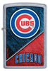Front shot of MLB® Chicago Cubs™ Street Chrome™ Windproof Lighter.