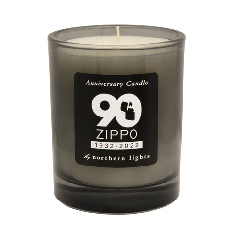 Front shot of Zippo 90th Anniversary Water Chestnut Candle without its wick lit.