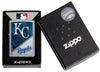 MLB® Kansas City Royals™ Street Chrome™ Windproof Lighter in its packaging.