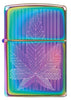 Front view of Cannabis Leaf Design Multi Color Windproof Lighter.