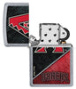 MLB® Arizona Diamondbacks™ Street Chrome™ Windproof Lighter with its lid open and unlit.