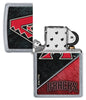 MLB™ Arizona Diamondbacks™ Street Chrome™ Windproof Lighter with its lid open and unlit.