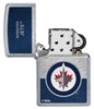 NHL® Winnipeg Jets Street Chrome™ Windproof Lighter with its lid open and unlit