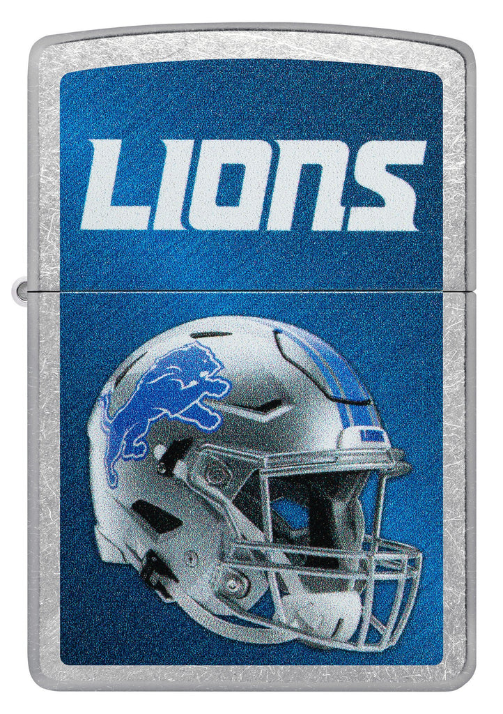 NFL Detroit Lions Helmet Street Chrome Windproof Lighter.
